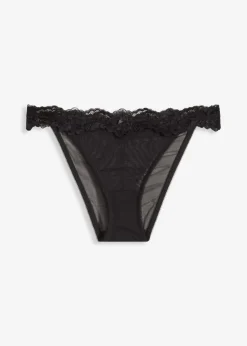 bonprix bonprix Lencería|Lencería Sexy>Braguita con encaje suave Negro