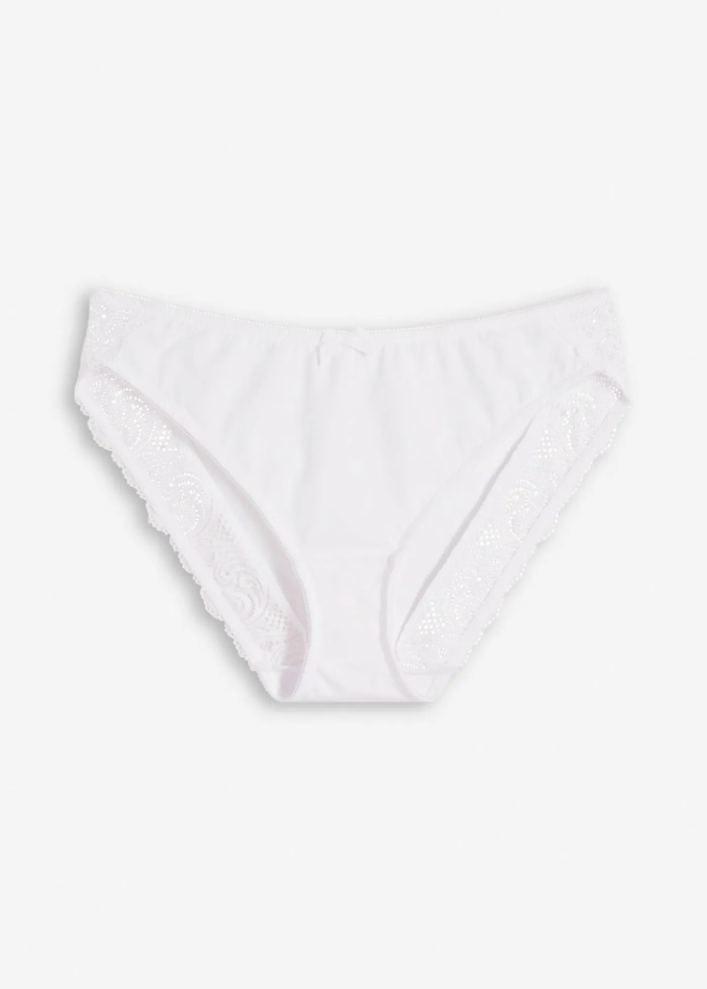 bonprix bonprix Bragas>Braguita con encaje suave Blanco