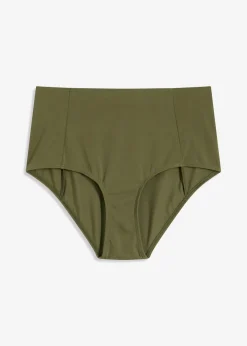 bonprix bonprix Conjuntos De Traje De Baño|Ropa De Baño Cubridora>Braguita de bikini de talle alto Verde oliva oscuro