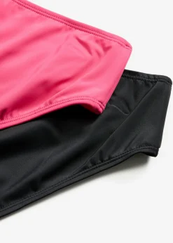 bonprix bonprix Conjuntos De Traje De Baño|Tankinis>Braguita de bikini en paquete doble (2 unidades) Gris acero-negro