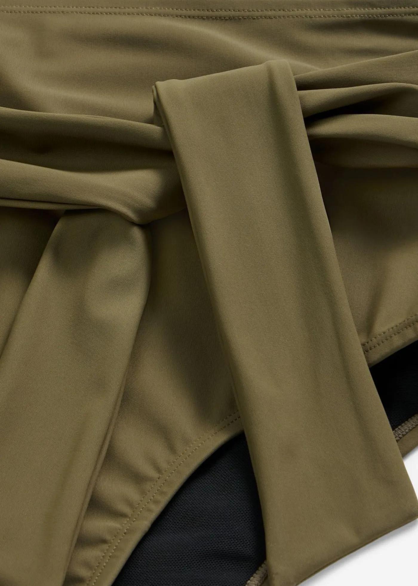 bonprix bonprix Conjuntos De Traje De Baño|Vestidos Moldeadores>Braguita de bikini highwaist con gran efecto moldeador y cordón Verde oliva oscuro