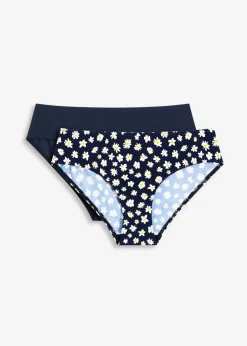 bonprix bonprix Conjuntos De Traje De Baño|Tankinis>Braguita de bikini (2 unidades) Azul marino + azul marino