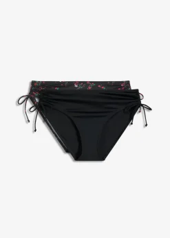bonprix bonprix Conjuntos De Traje De Baño|Tankinis>Braguita de bikini (2 unidades) Negro-negro