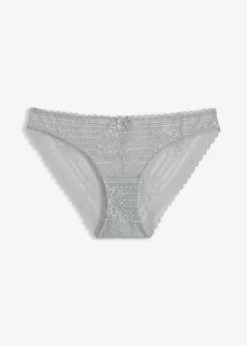 bonprix bonprix Lencería|Bragas>Braguita de encaje Gris-plata