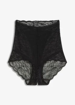 bonprix VENUS Lencería Sexy>Braguita de talle alto con abertura Negro