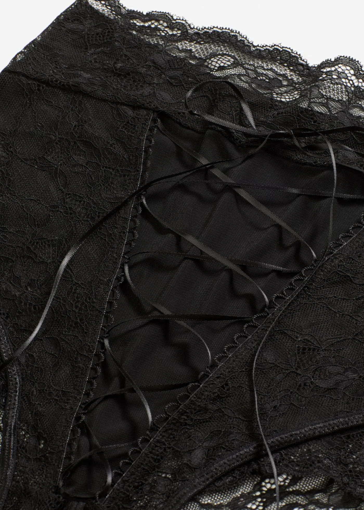 bonprix VENUS Lencería Sexy>Braguita de talle alto con abertura Negro