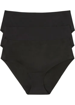bonprix bonprix Sin Costuras|Bragas>Braguita Feel Comfort sin costuras (3 unidades) Negro