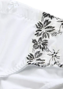 Mujer bonprix bonprix Braguita moldeadora con bordado delicado (2 unidades)