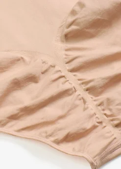 bonprix bonprix Sin Costuras|Ropa Interior Moldeadora>Braguita moldeadora de talle alto sin costuras con efecto moldeador medio Beige mate