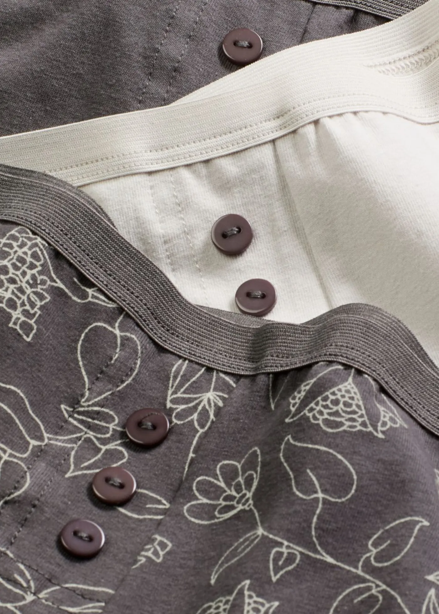 bonprix bonprix Ropa Interior De Algodón|Bragas>Braguitas bóxer largas de mujer (4 unidades) Gris estampado