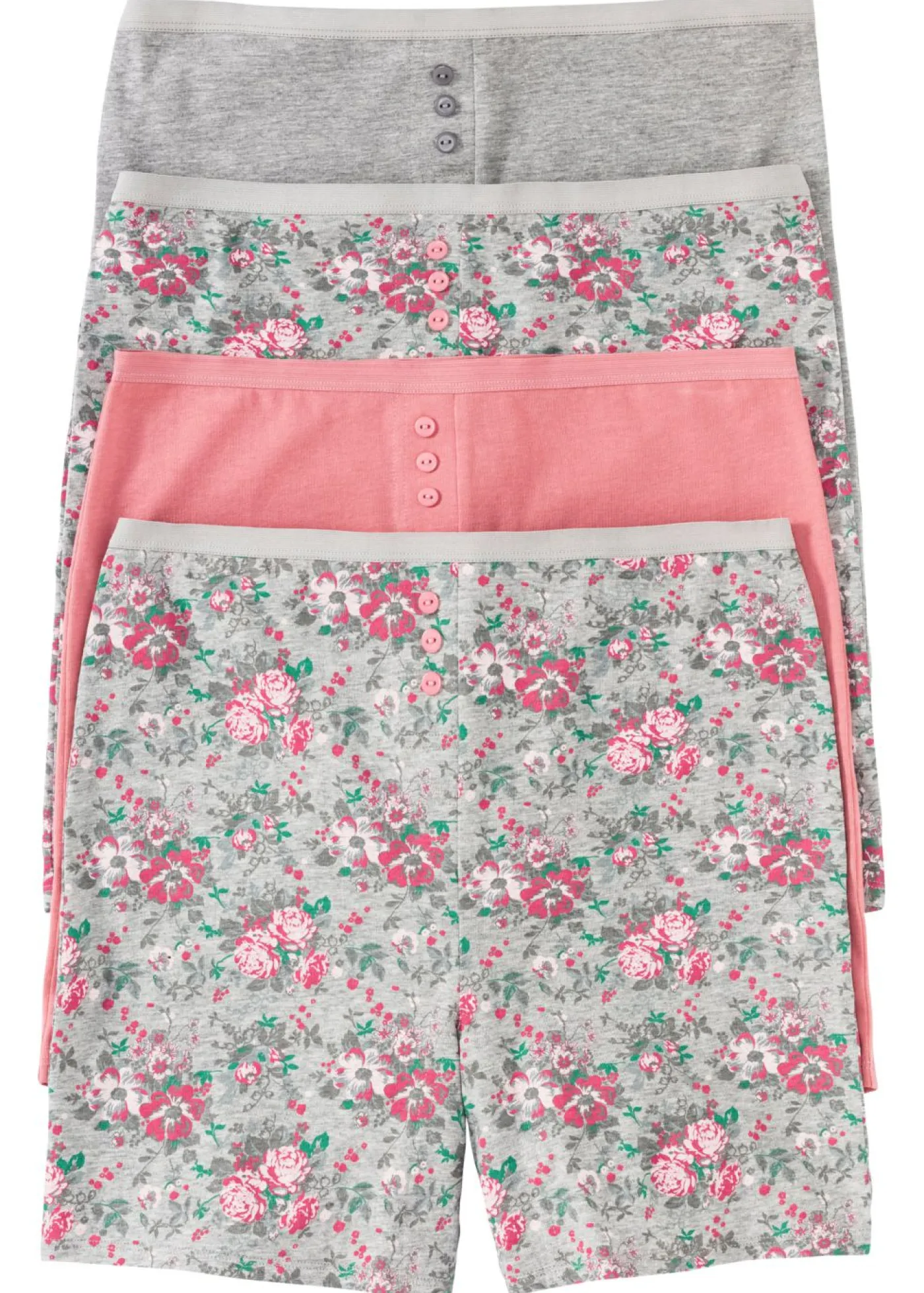 Mujer bonprix bonprix Braguitas bóxer largas de mujer (4 unidades)