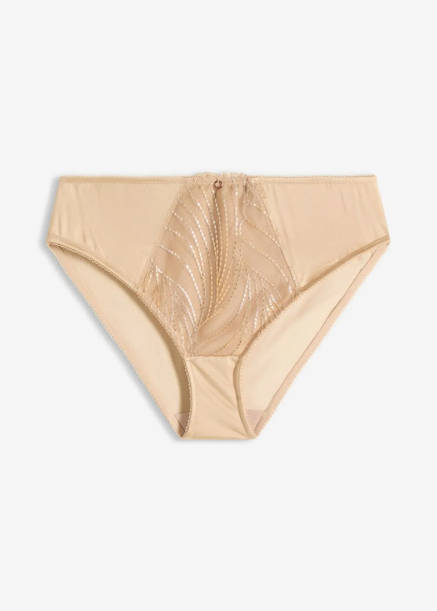 bonprix bonprix Bragas>Braguitas con bordado brillante Beige pardo
