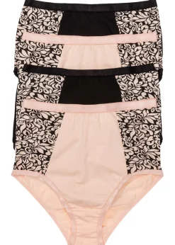 Mujer bonprix bonprix Braguitas de talle alto con algodón orgánico (4 unidades)