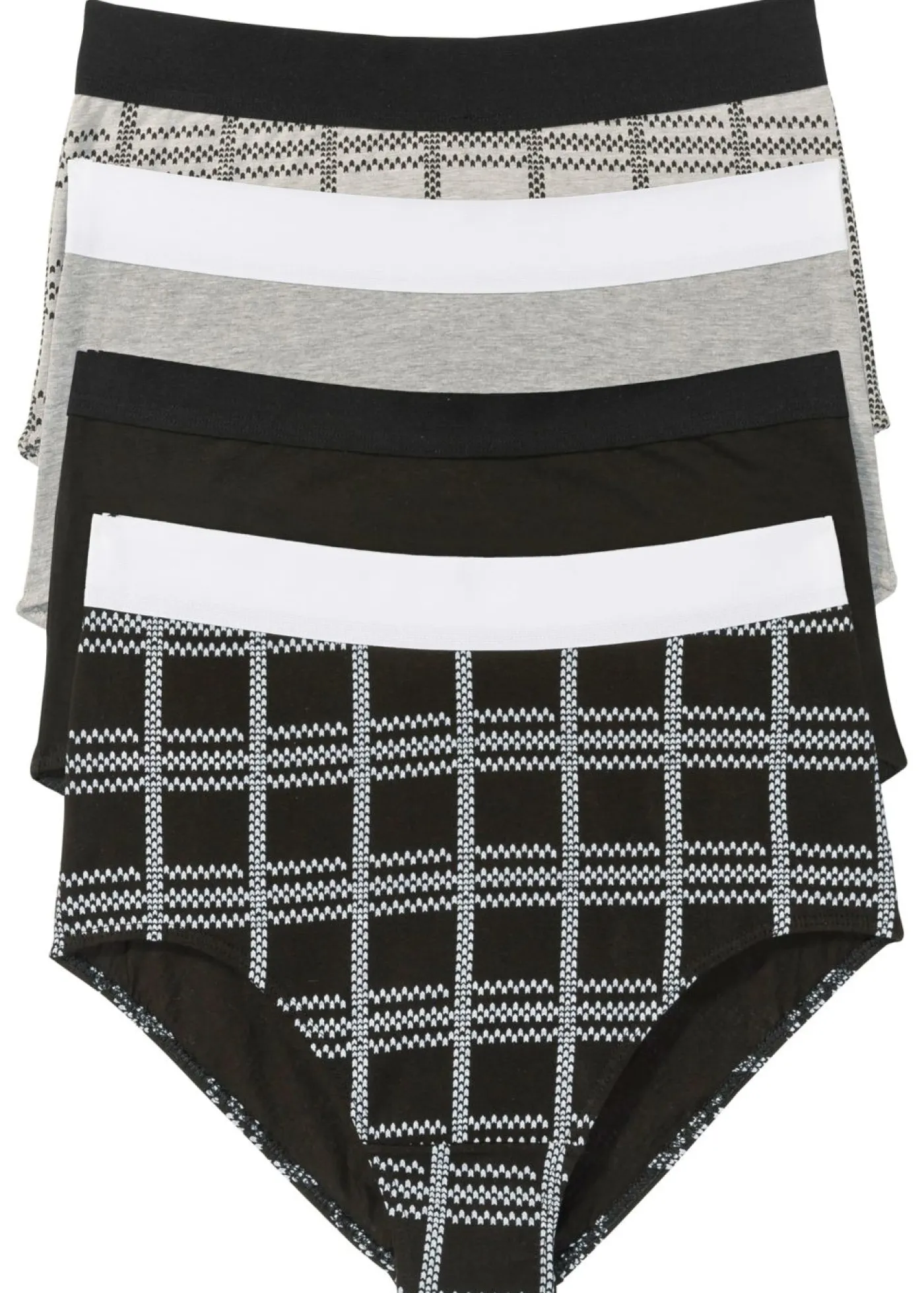 Mujer bonprix bonprix Braguitas de talle alto con algodón orgánico (4 unidades)