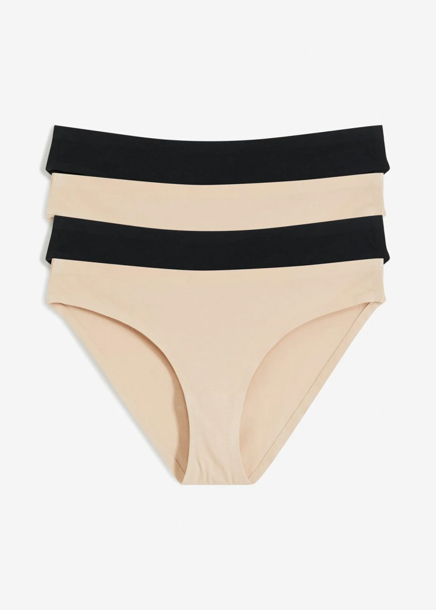 Mujer bonprix bonprix Braguitas sin marcas visibles de algodón orgánico (4 unidades)