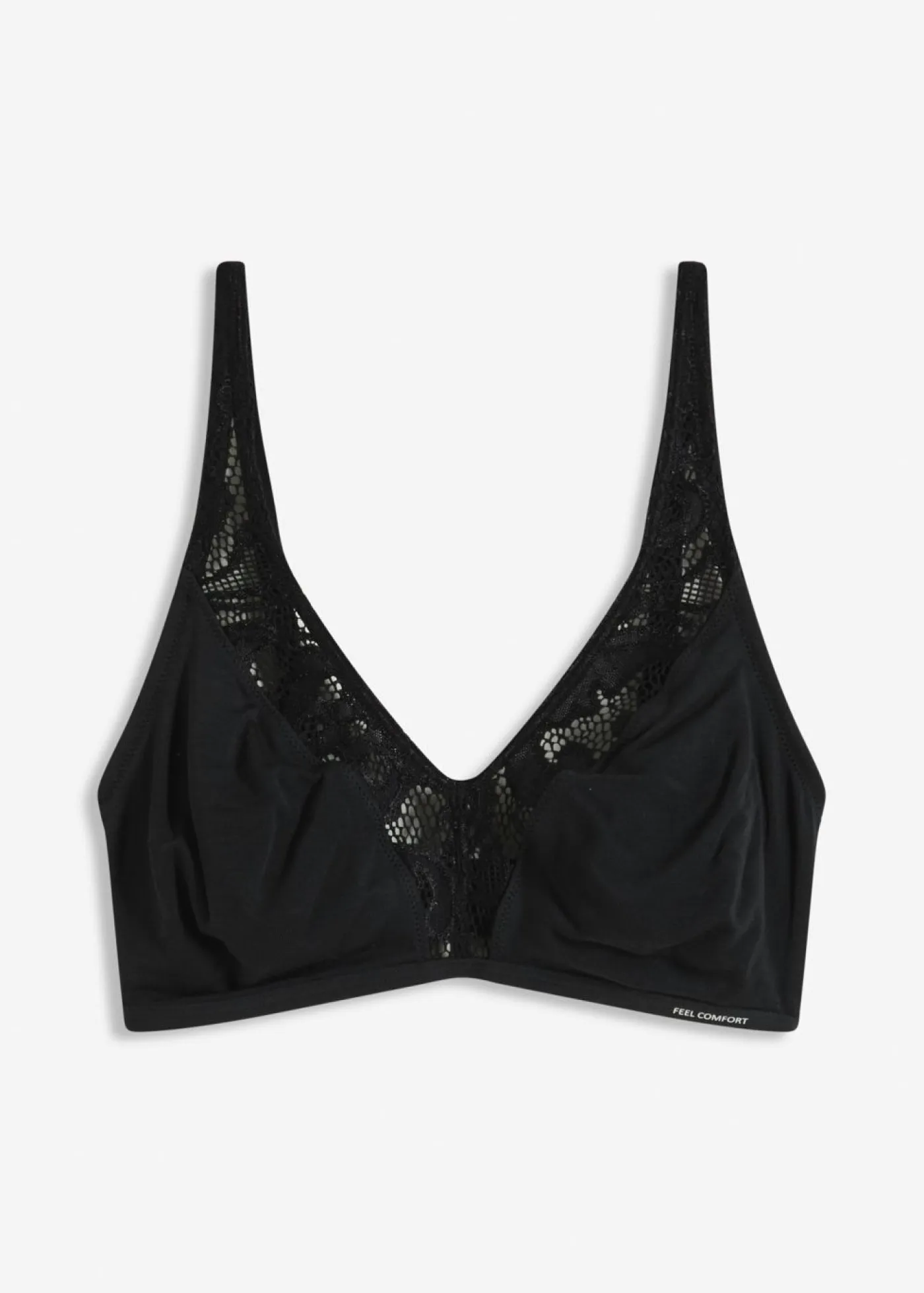 bonprix bonprix Básicos|Sujetadores>Bralette Feel Comfort de modal suave Negro