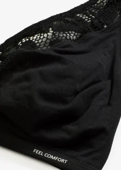 bonprix bonprix Básicos|Sujetadores>Bralette Feel Comfort de modal suave Negro