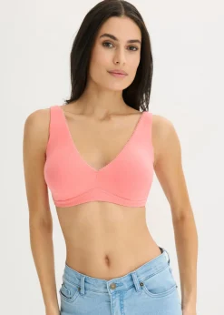 Mujer bonprix bonprix Bralette sin aros con algodón (2 unidades)
