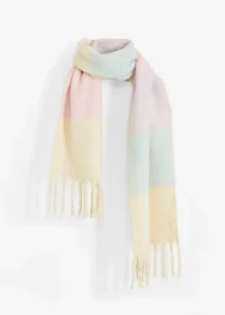 bonprix bonprix Bufandas Y Pañuelos>Bufanda púrpura-crema-azul pálido-rosa pálido