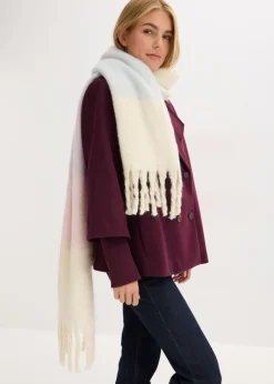 bonprix bonprix Bufandas Y Pañuelos>Bufanda púrpura-crema-azul pálido-rosa pálido