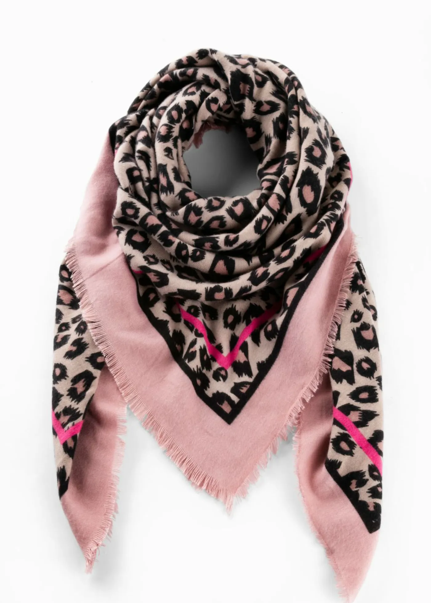 bonprix bonprix Bufandas Y Pañuelos>Bufanda Rosa con estampado de leopardo