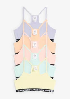 Niños bonprix bonprix Bustier con algodón orgánico suave (5 unidades)