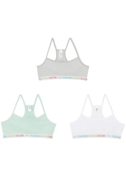 Niños bonprix bonprix Bustier con algodón suave (3 unidades)