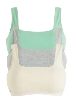 Mujer bonprix bonprix Bustier de algodón orgánico (3 unidades)