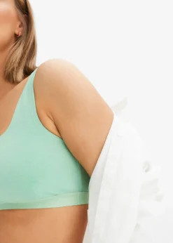 Mujer bonprix bonprix Bustier de algodón orgánico (3 unidades)