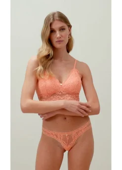 Mujer bonprix bonprix Bustier sin aros con encaje de flores