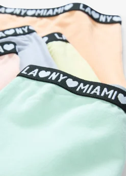 bonprix bonprix Multipack|Niña·Braguitas Y Tops>Bóxer con algodón orgánico suave (7 unidades) amarillo limón+melocotón+malva empolvado+cuarzo rosa+menta pastel