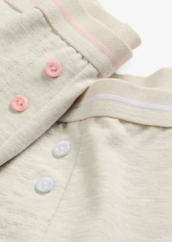 bonprix bonprix Ropa Interior De Algodón|Bragas>Bóxer de mujer (4 unidades) Natural jaspeado + rosa suave + blanco