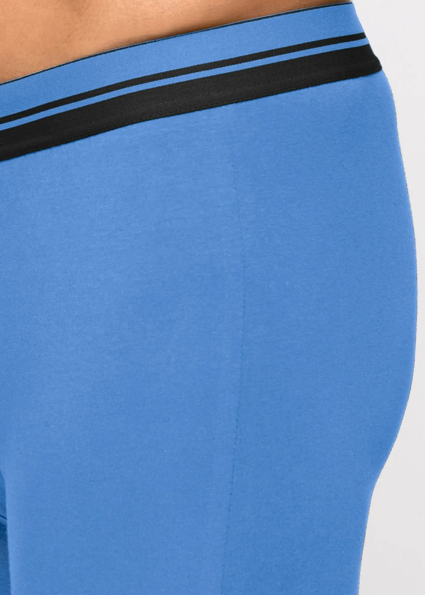 bonprix bonprix Bóxers|Ropa Interior·Bóxers>Bóxer largo ajustado con algodón (2 unidades) Negro/azul provenzal