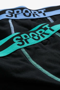 bonprix bonprix Bóxers|Ropa Interior·Bóxers>Bóxers largos ajustados con algodón suave (2 unidades) Negro