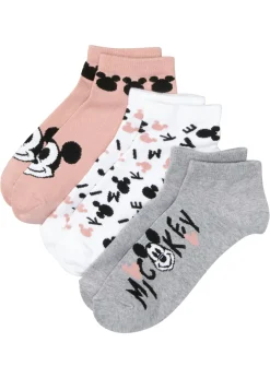 Mujer bonprix Disney Calcetines cortos de Mickey Mouse (3 pares)