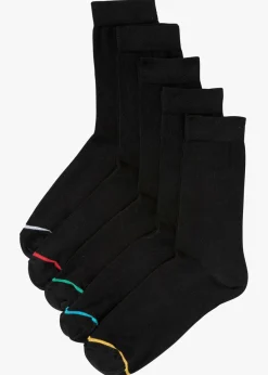 bonprix bonprix Medias|Ropa Interior·Calcetines>Calcetines de algodón orgánico (5 pares) Negro