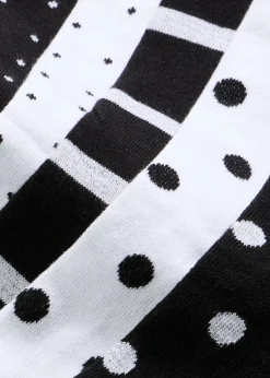 bonprix bonprix Medias, Panties Y Calcetines>Calcetines de algodón orgánico (5 pares) Negro-blanco