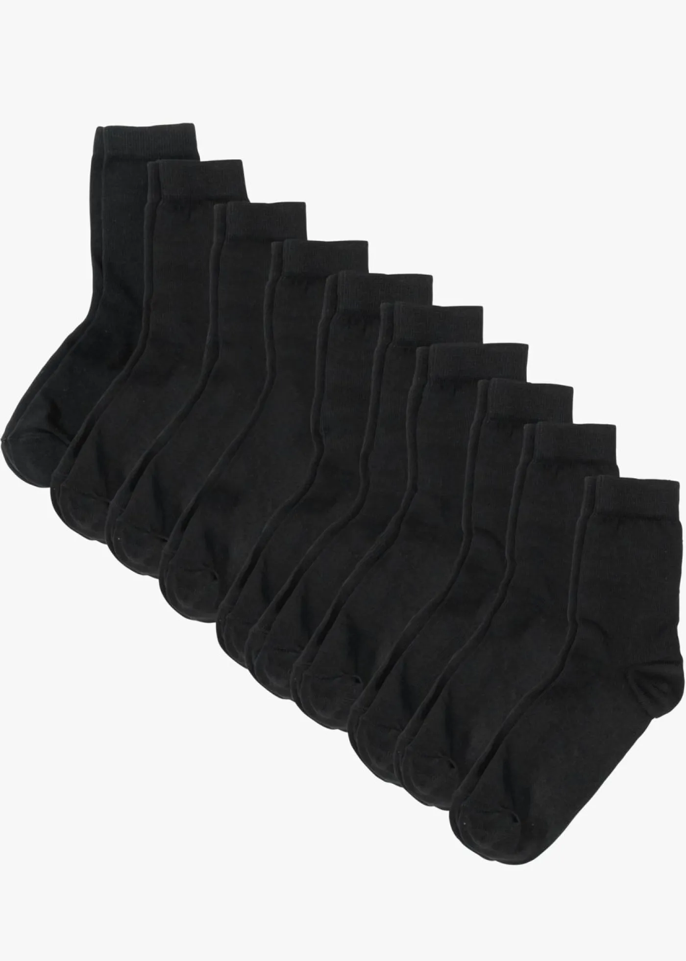bonprix bonprix Multipack|Niño·Calcetines>Calcetines de algodón orgánico (10 unidades) Negro