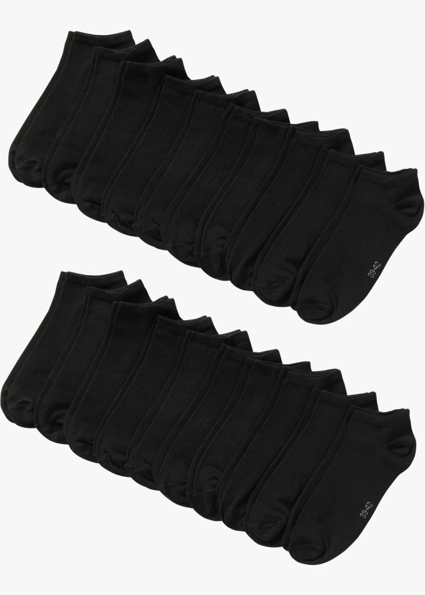 bonprix bonprix Medias|Ropa Interior·Calcetines>Calcetines deportivos con algodón orgánico (20 pares) Negro
