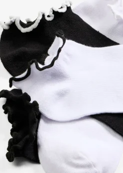 bonprix bonprix Medias, Panties Y Calcetines|Novedades>Calcetines deportivos de algodón orgánico (8 pares) Blanco-negro