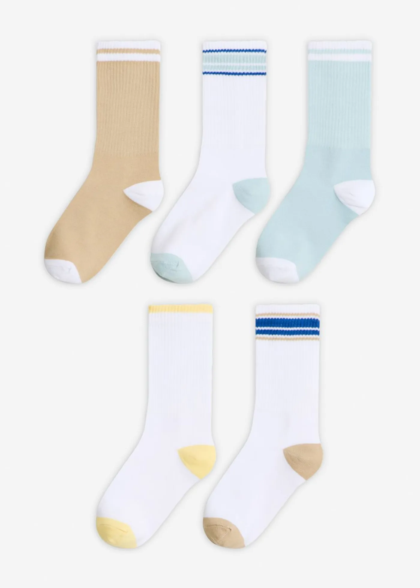 Mujer bonprix bonprix Calcetines deportivos de algodón orgánico (5 pares)