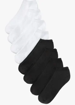 bonprix bonprix Multipack|Niño·Calcetines>Calcetines deportivos de algodón orgánico (8 pares) Negro-blanco