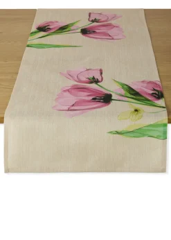 bonprix bonprix Primavera|Vajilla>Camino de mesa con aspecto de lino Rosa-crema