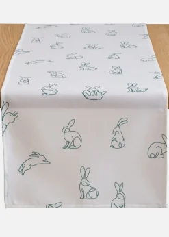 bonprix bonprix Camino de mesa con estampado de conejitos