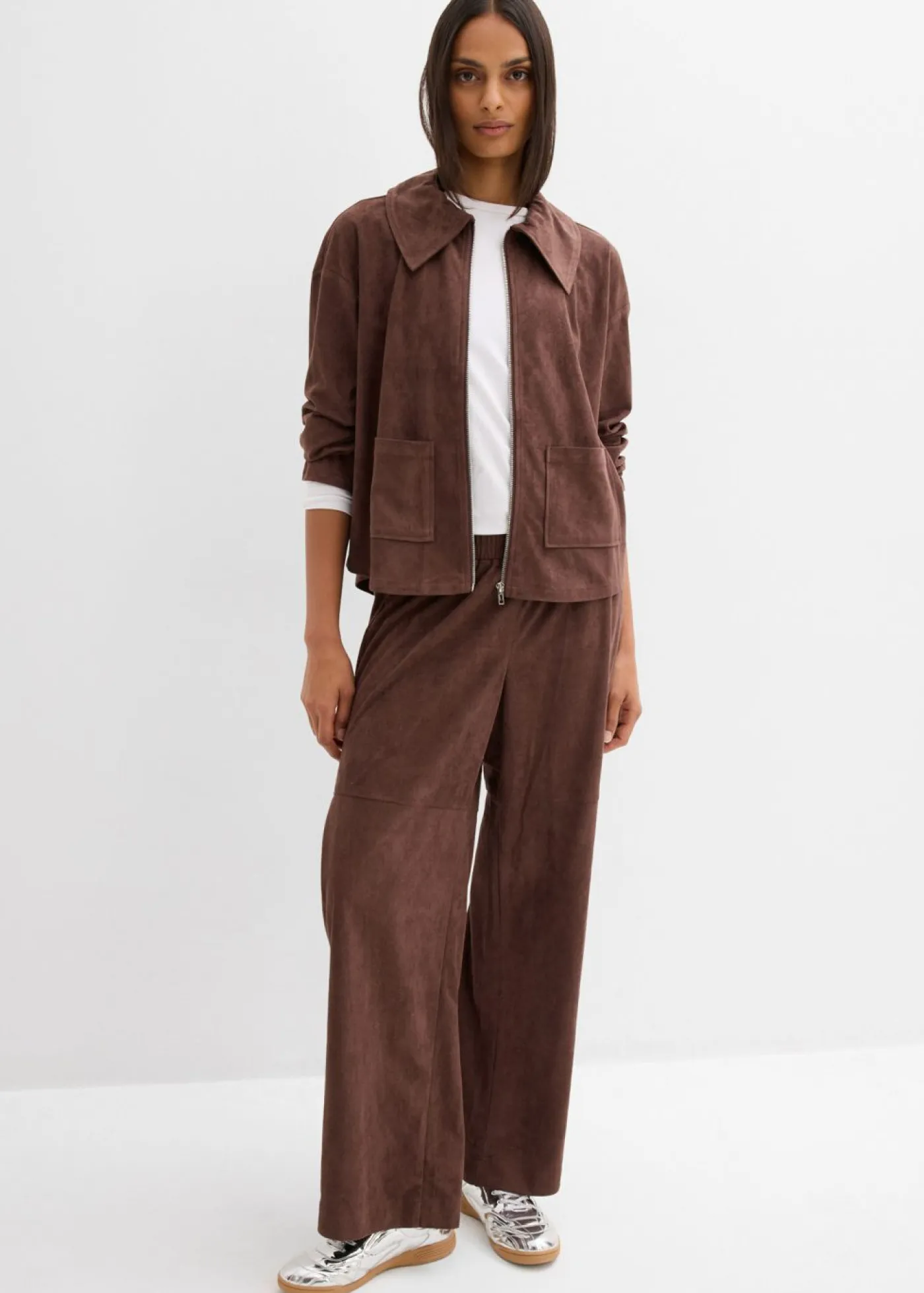 Mujer bonprix bonprix Camisa de ante sintético