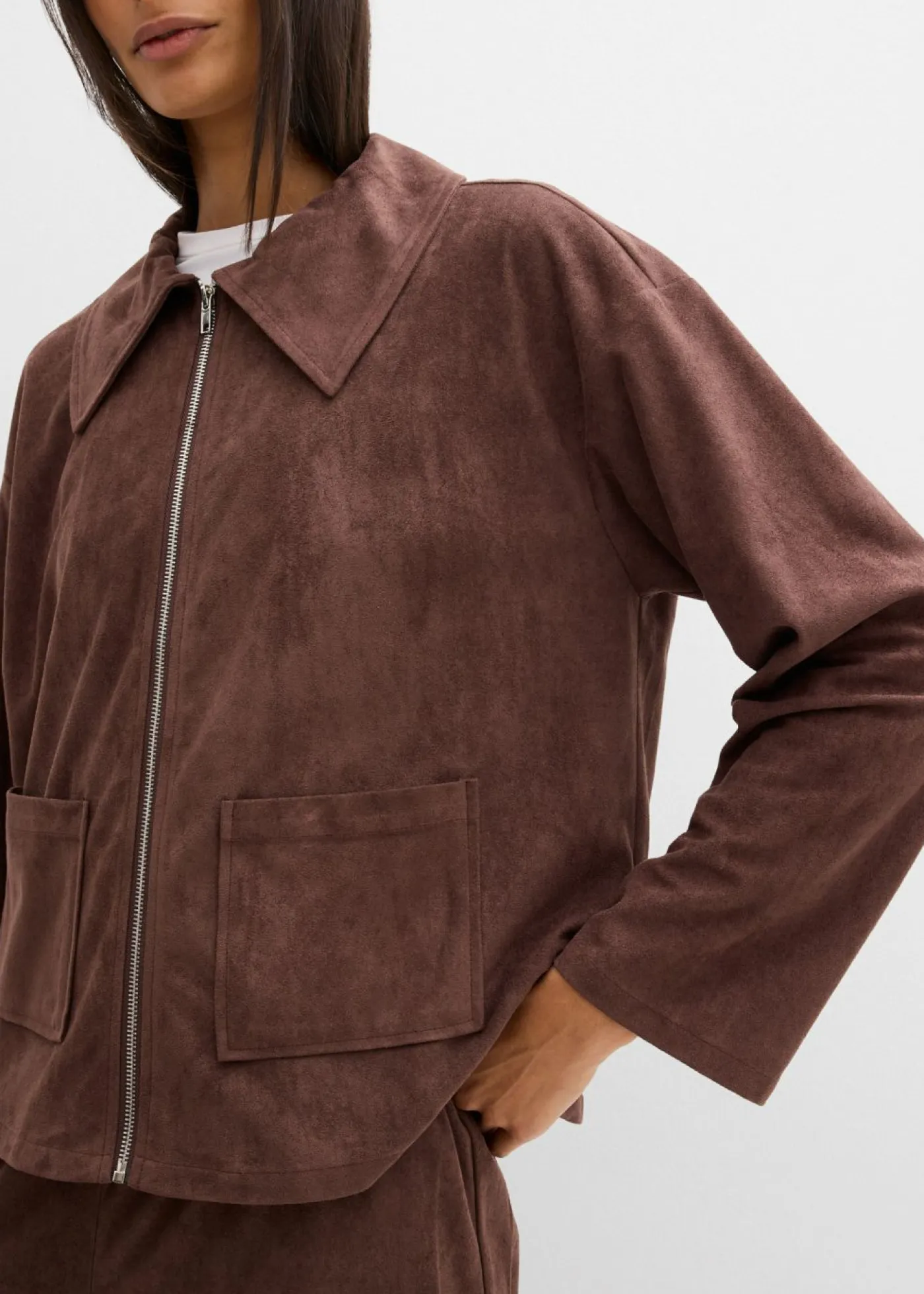 Mujer bonprix bonprix Camisa de ante sintético