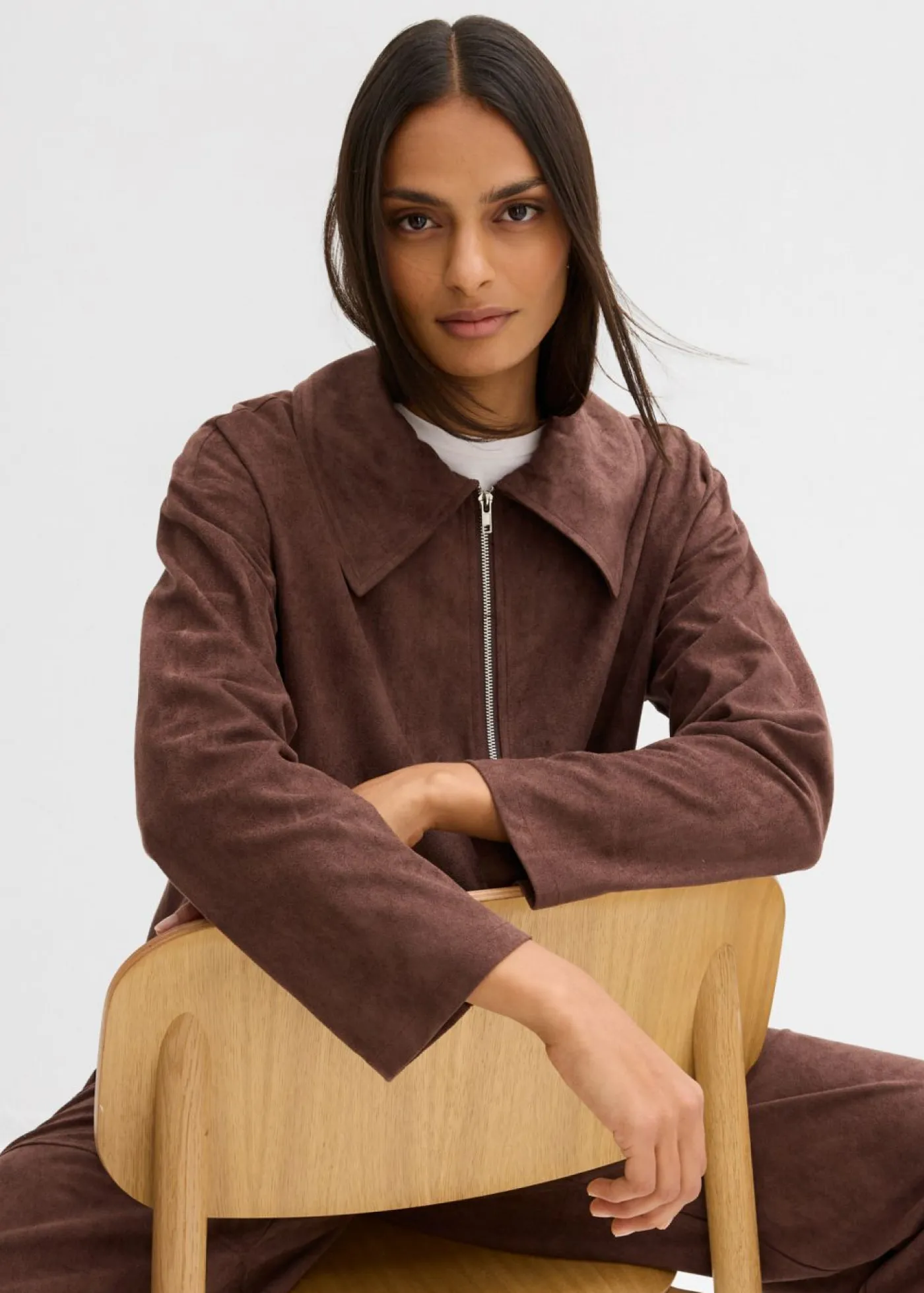 Mujer bonprix bonprix Camisa de ante sintético