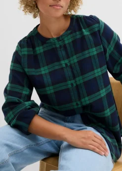 Mujer bonprix bonprix Camisa de franela de algodón puro