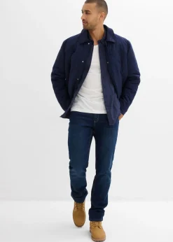 Hombre bonprix bonprix Camisa de franela de algodón puro con hombreras