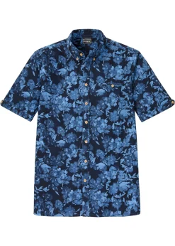 bonprix bonprix Camisas>Camisa de manga corta Azul con flores